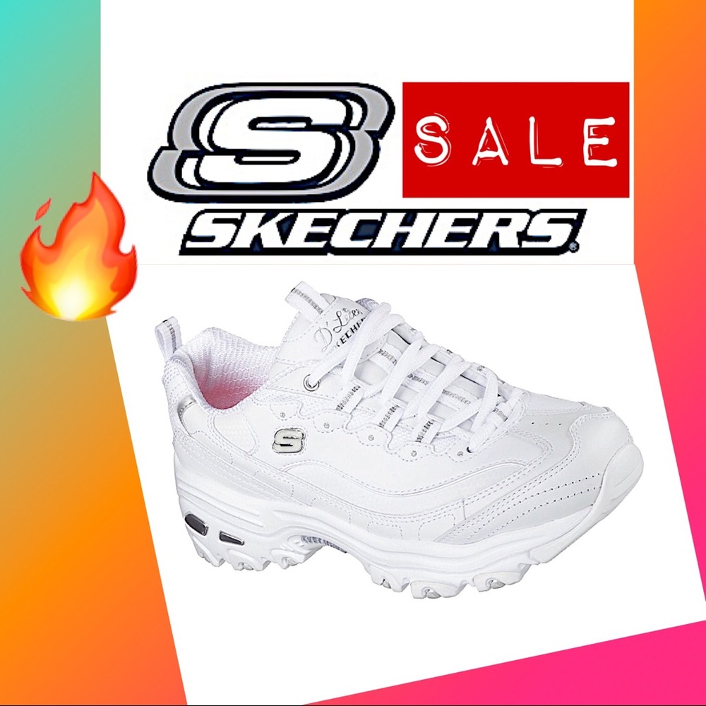 👟 🔥 SALE 🔥 👟 WHITE SKECHERS D'Lites